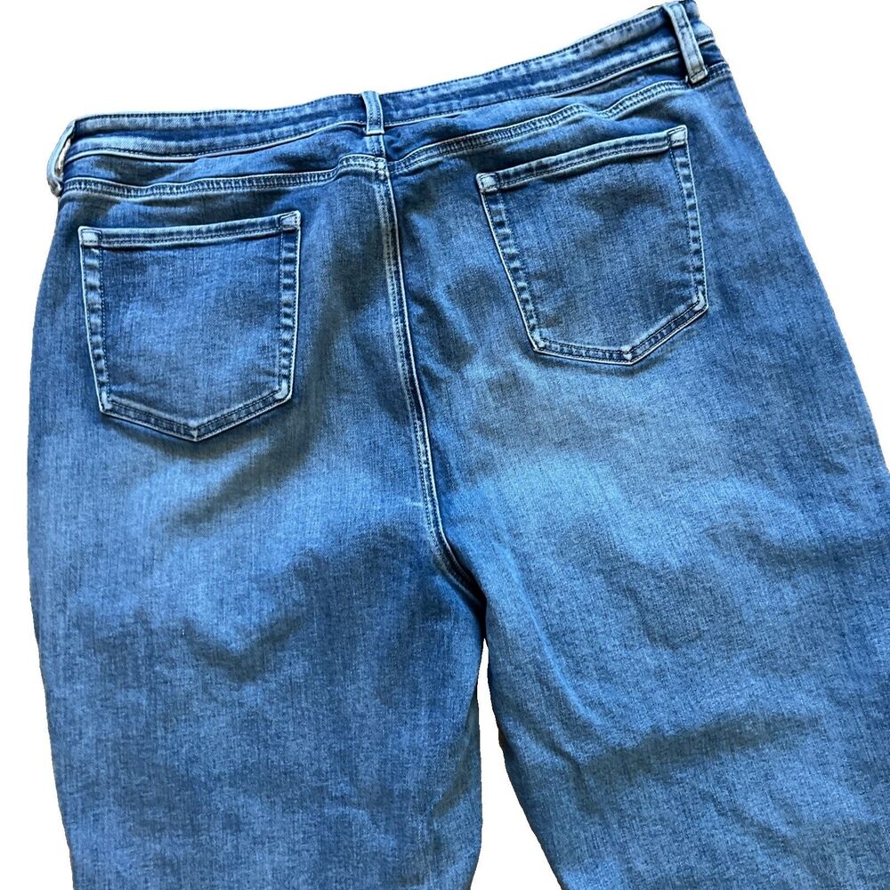 NYDJ Jeans Size 18 Boyfriend High Rise Torrent Peak Blue Lift Tuck - Picture 6 of 8
